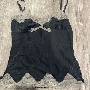 Black lace tank top